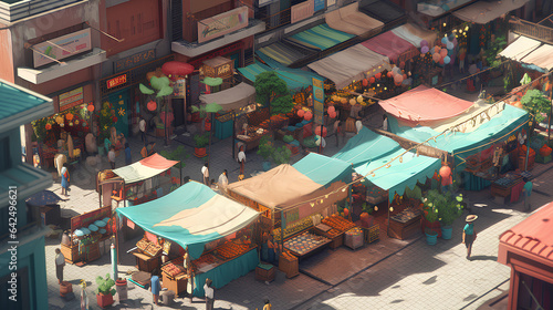 중국 시장 모습