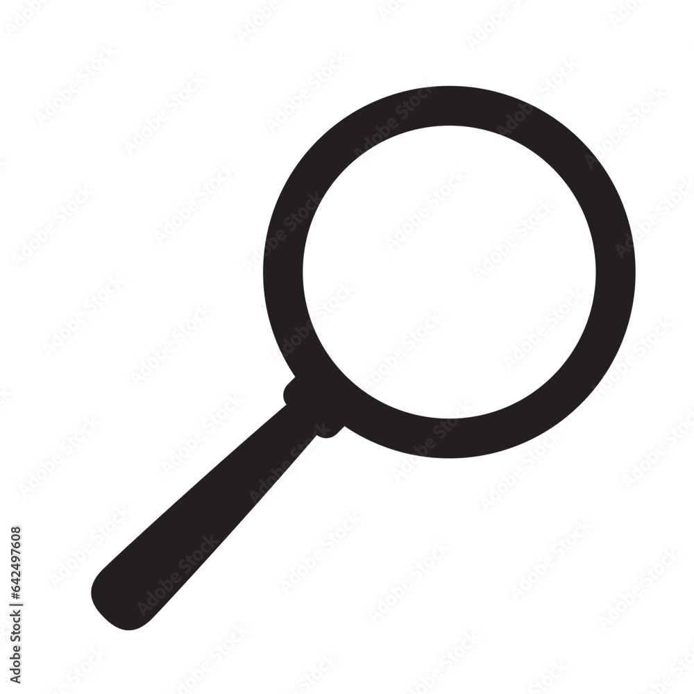 Loupe icon. Search icon. Magnifying glass icon, vector magnifier symbol. Loupe icon. Search icon. Magnifying glass icon, vector magnifier symbol.