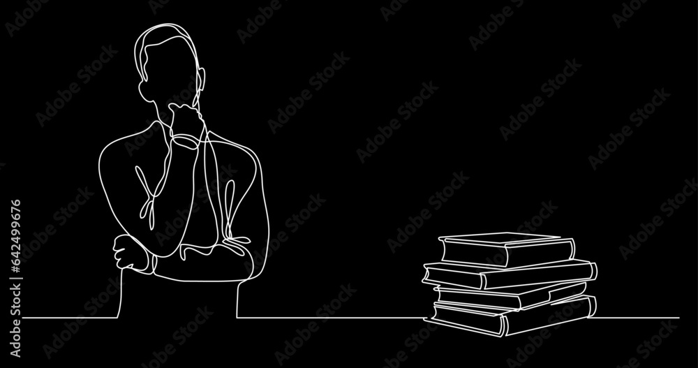 continuous line drawing vector illustration with FULLY EDITABLE STROKE of business concept background for corporate presentation continuous line drawing vector illustration with FULLY EDITABLE STROKE of business concept background for corporate presentation