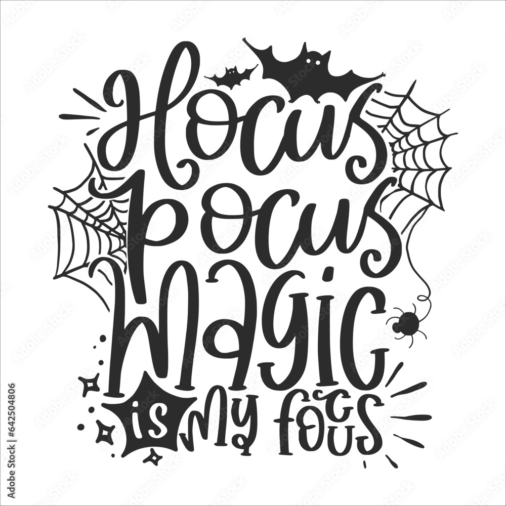 Halloween Lettering Quotes For Printable Posters, Cards, Signs, Tote Bags, T-Shirt Designs, etc. Funny Hand Lettering Halloween