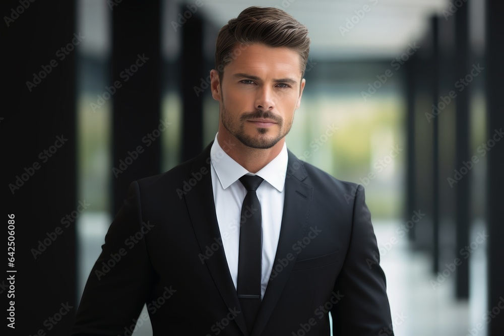 A business man in an expensive suite. A business man in an expensive suite.