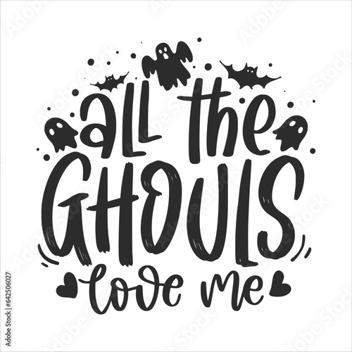 Halloween Lettering Quotes For Printable Posters, Cards, Signs, Tote Bags, T-Shirt Designs, etc. Funny Hand Lettering Halloween