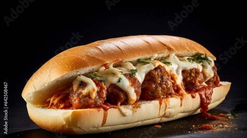 A meatball sub AI generative