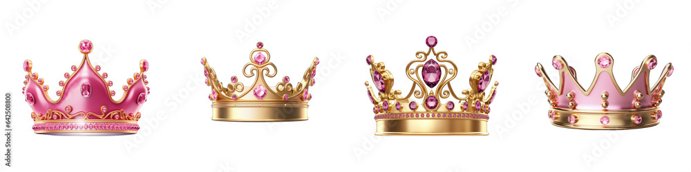 Princess Crown clipart collection, vector, icons isolated on