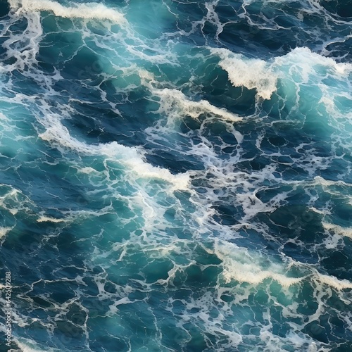 Seamless seawater texture with foam