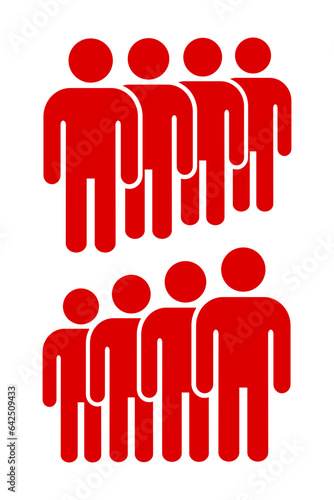 Symbol, ikona ludzi. Plik wektorowy.