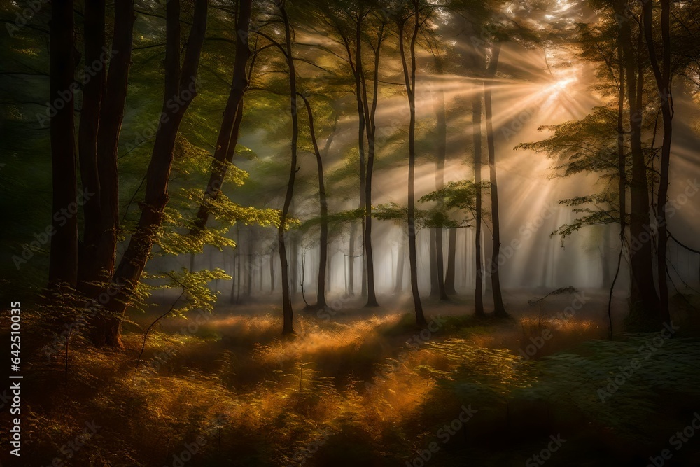 Fototapeta premium sunset on the lake ,Bath stock photo