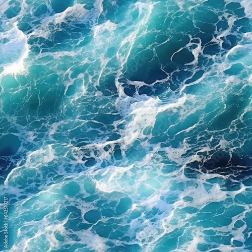 Seamless seawater texture with foam © cherezoff