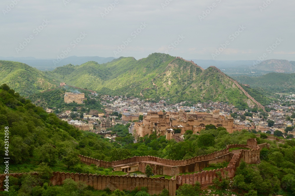 Obraz premium Amer fort in the city Jaipur, Rajasthan, India