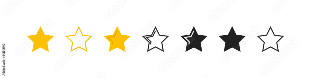 Star icon set. Vector EPS 10 Star icon set. Vector EPS 10