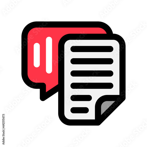 Editable speech recognition, transcription vector icon. AI technology, artificial intelligence. Part of a big icon set family. Perfect for web and app interfaces, presentations, infographics, etc