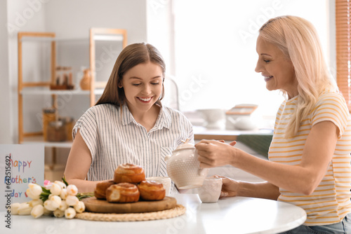 Mature woman with her daugh...