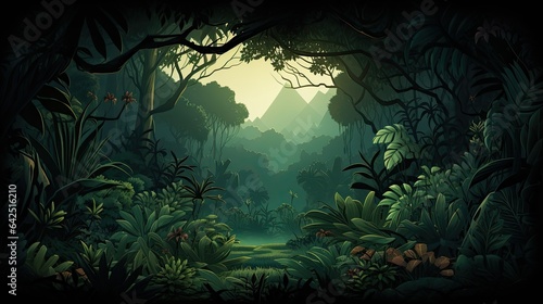 Landscape of rainforest