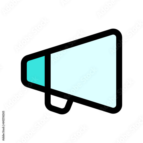 Editable director bullhorn, megaphone, marketing vector icon. Movie, cinema, entertainment. Part of a big icon set family. Perfect for web and app interfaces, presentations, infographics, etc