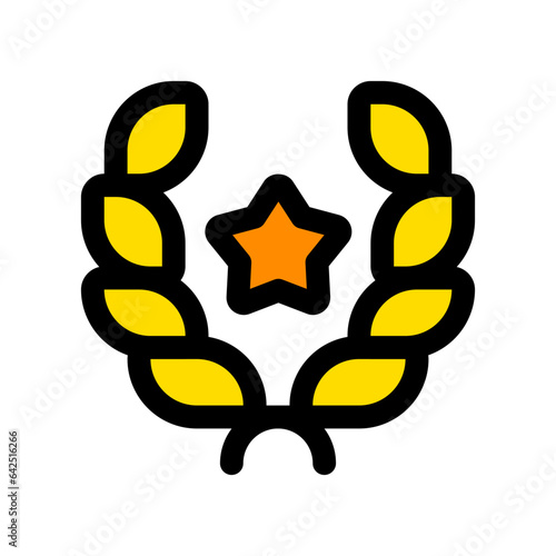 Editable award, laurel, achievement, nomination vector icon. Movie, cinema, entertainment. Part of a big icon set family. Perfect for web and app interfaces, presentations, infographics, etc
