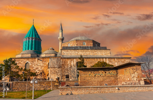 Mevlana Celaddiin-i Rumi Mosque and Tomb in Konya, Turkey photo