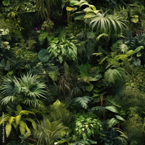 Seamless texture. Tropical jungle