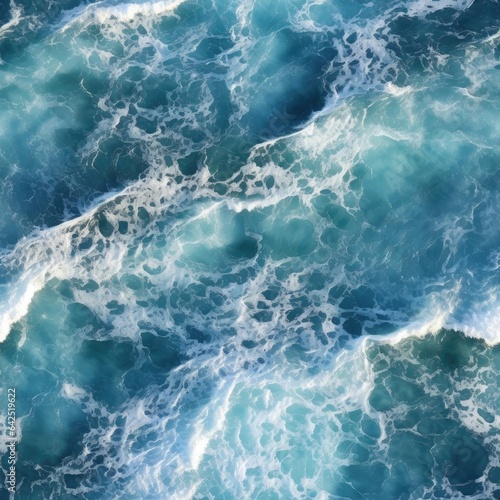 Seamless seawater texture with foam © cherezoff