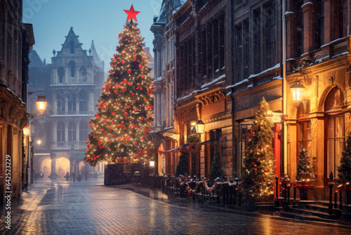 Christmas tree in the old town