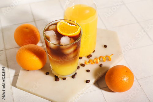 Refreshing orange juice and...