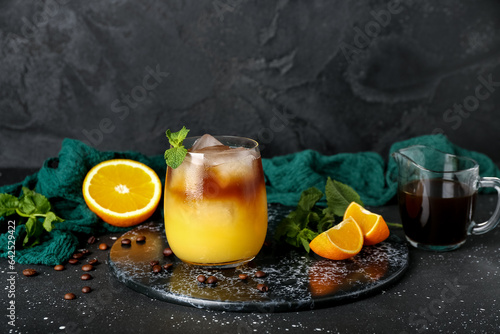 Refreshing orange juice and...