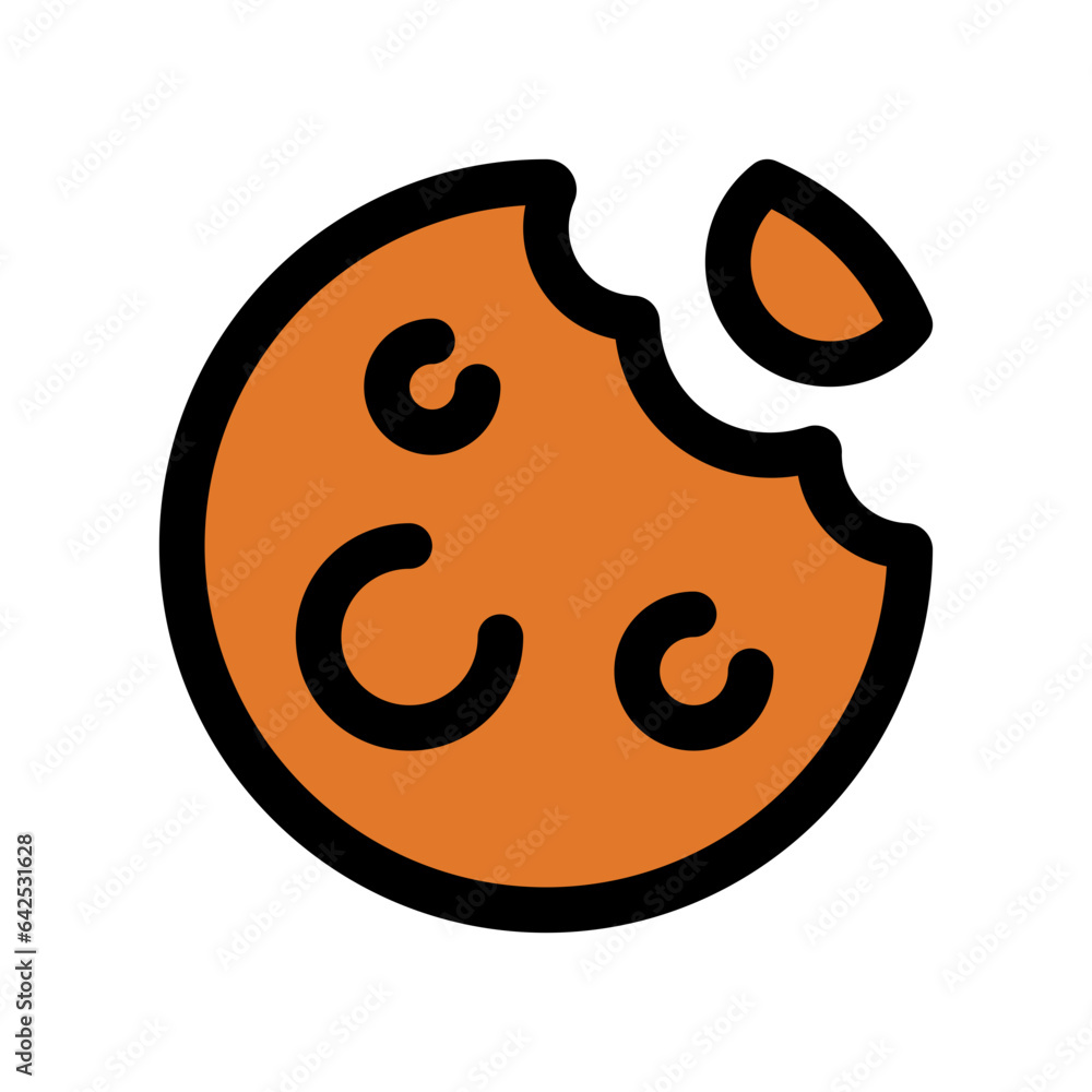 Editable choco chip cookie vector icon. Bakery, cooking, food. Part of a big icon set family. Perfect for web and app interfaces, presentations, infographics, etc Editable choco chip cookie vector icon. Bakery, cooking, food. Part of a big icon set family. Perfect for web and app interfaces, presentations, infographics, etc