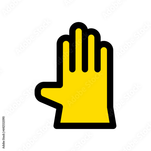 Editable rubber glove vector icon. Industry, household, gardening, landscaping. Part of a big icon set family. Perfect for web and app interfaces, presentations, infographics, etc