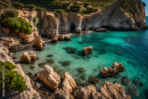 Coastline at Zingaro Nature Reserve, Sicily, Italy