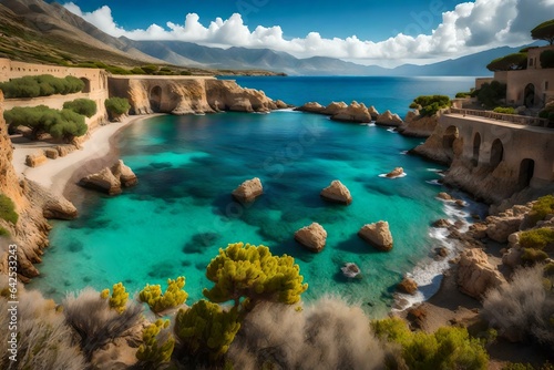 Coastline at Zingaro Nature Reserve, Sicily, Italy
