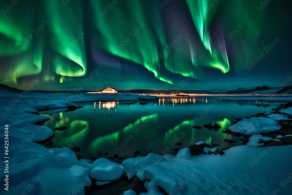 Spectacular Northern Lights in the Arctic