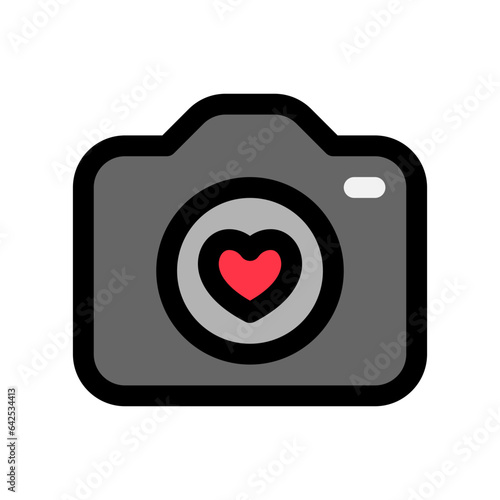 Editable wedding photography vector icon. Wedding, valentine, love, celebration. Part of a big icon set family. Perfect for web and app interfaces, presentations, infographics, etc