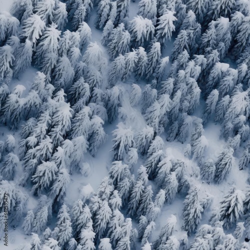 Seamless texture of winter forest