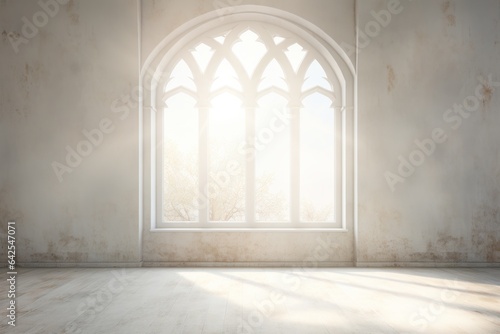 empty room interior with window