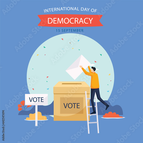 Free vector international day of democracy