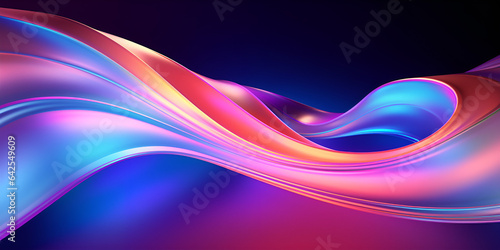 abstract background with smoke,,,, Abstract colorful light wave gradient to dark blue purple mountains and clear water 