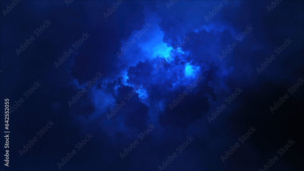3D rendering of thunderclouds with bright lightning flashes 3D rendering of thunderclouds with bright lightning flashes