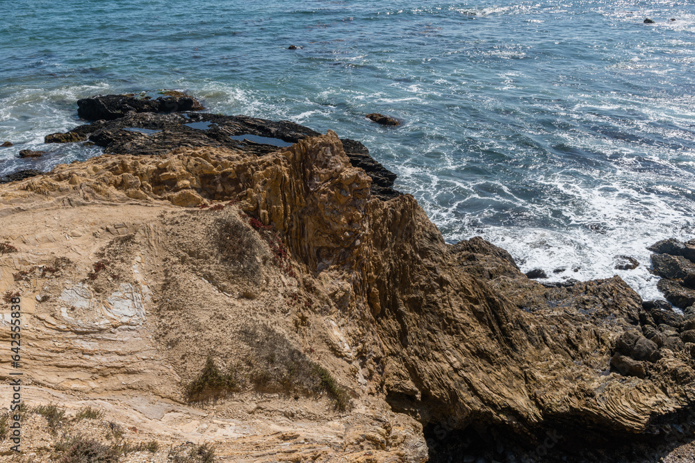 Scenic rocks near the Observation Point the the Crystal Cove Beach, Newport Coast, Newport Beach, Southern California Scenic rocks near the Observation Point the the Crystal Cove Beach, Newport Coast, Newport Beach, Southern California