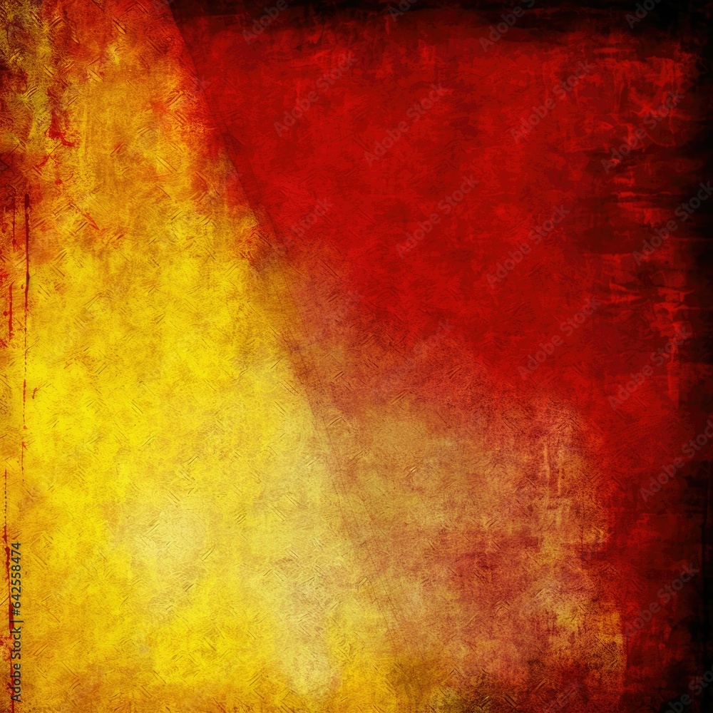 Grunge Red and Yellow Texture: A Bold and Vibrant Display of Textured Artistry