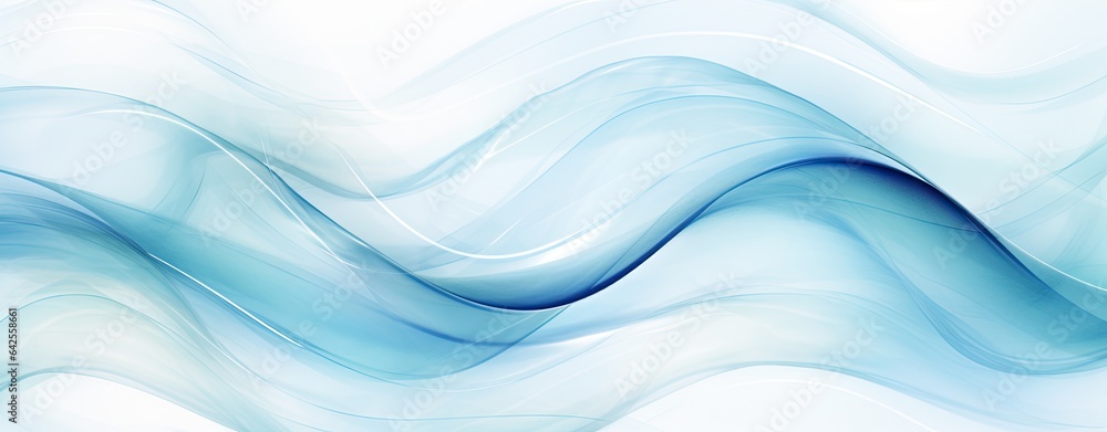 Fototapeta premium abstract blue waves background