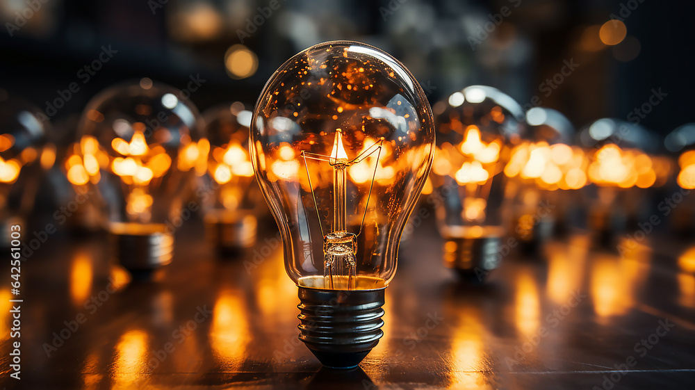 strategy business innovation idea energy with light bulb connection line , creative technology and invention concept strategy business innovation idea energy with light bulb connection line , creative technology and invention concept