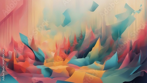 Create an abstract background by inverting the colors of a familiar scene or object