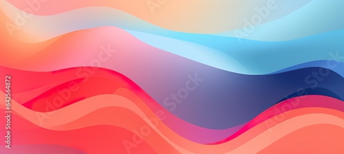 abstract colorful wavy and curve background, in style of blue, purple, red and pink, generative AI