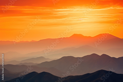 Evening Serenity in the Orange Ridges