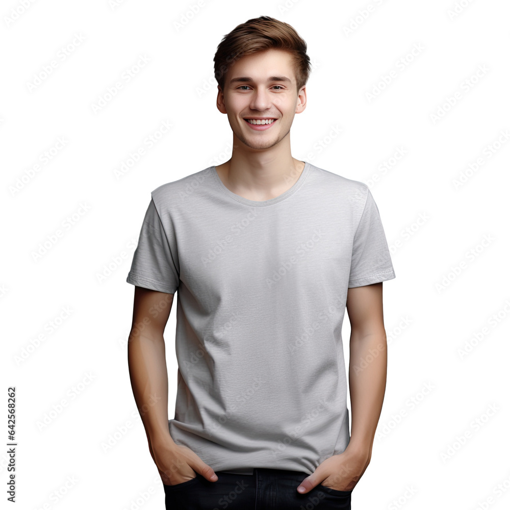 Mockup for design featuring a trendy young man in a white t shirt Mockup for design featuring a trendy young man in a white t shirt