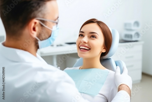 Dentist Examining a Patient's Dental Health