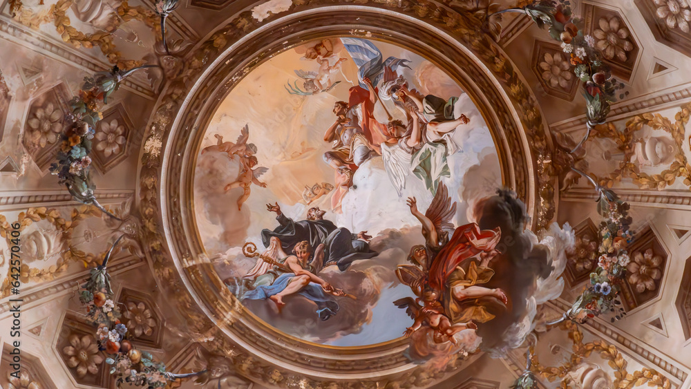 Painting of the dome of the Basilica of San Vitale