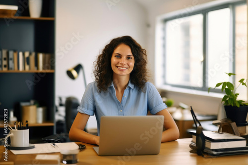 Confident Multicultural Businesswoman in Office