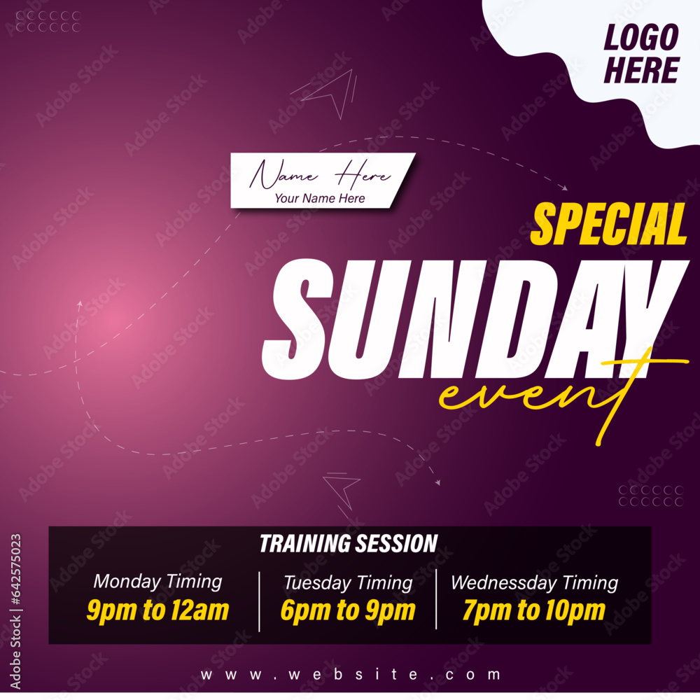 Obraz premium Social Media Poster Design