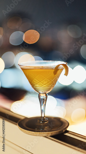 glass of cocktail Sidecar