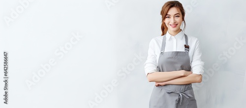 Attractive young lady weari...